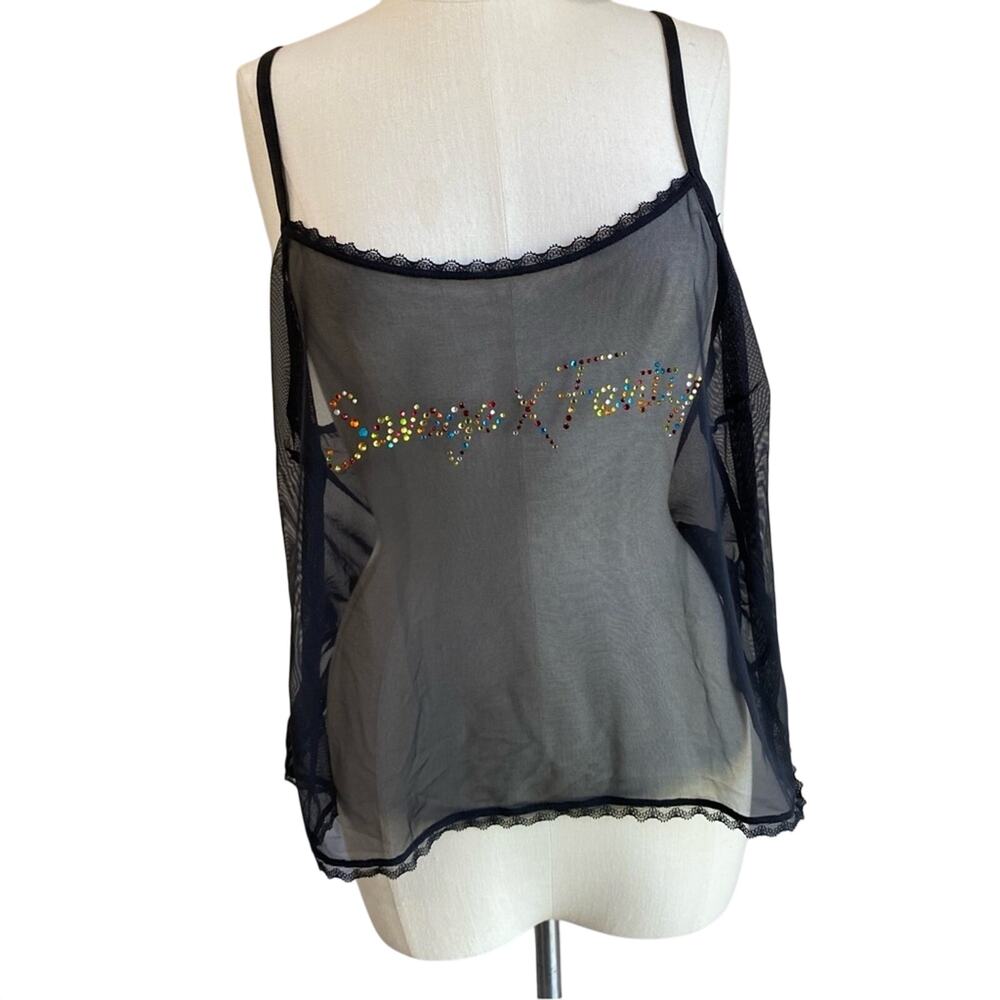 NWOT Savage X Fenty Carnival Mesh Embellished Cami Sleepwear 3X